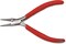 The Beadsmith Slim Line Round Nose Pliers, 4.75 inches (120mm) with polished steel head, red PVC comfort grip handle with double-leaf spring, tool for jewelry making
